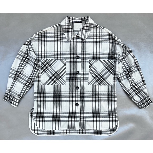 Zara Plaid Overshirt - Picture 4 of 7